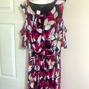 NWT Summer dress. Never worn. Black Floral design.